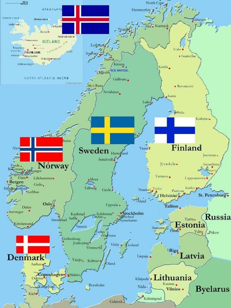 Booth - Scandinavian Map